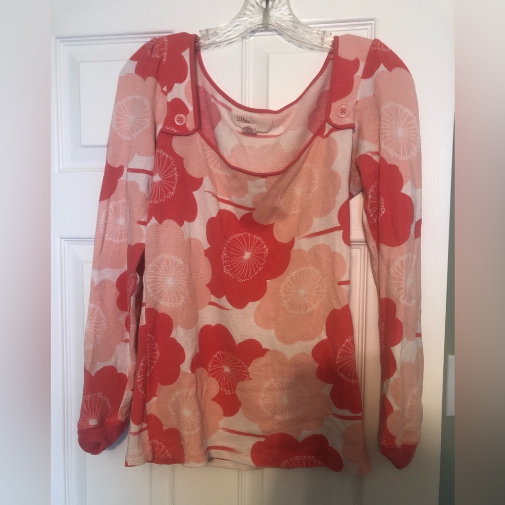 Pink floral top